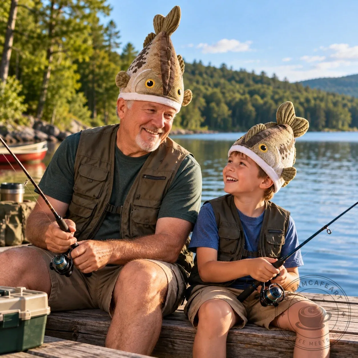 Bucketmouth Bass Fish Plush Hat – Funny Fishing Gift Limited Edition 2026 product image showing design and details